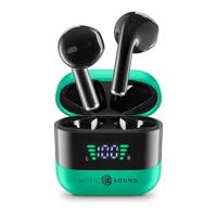 Music Sound, Spark TWS Hoofdtelefoon, Bluetooth, draadloos, led-display, 30 uur afspelen, automatische koppeling, touch-bediening op de oordopjes, groen