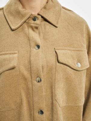 Urban Classics / overhemd Ladies Classic in bruin