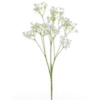 Kunstbloemen Gipskruid/Gypsophila takken wit 70 cm - thumbnail