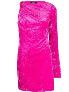 Versace robe courte en velours - Rose