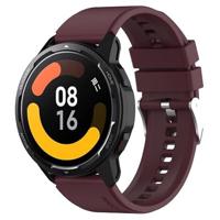 By Qubix - Compatible met Garmin Venu 2 / Garmin Venu 3 - Siliconen sportband - Wijnrood - Compatible Garmin bandje - Bandbreedte: 22mm