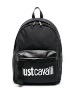 Just Cavalli sac à dos zippé à logo embossé - Noir