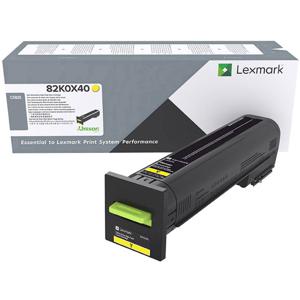 Lexmark Tonercassette CX825 Origineel Geel 22000 bladzijden 82K0X40