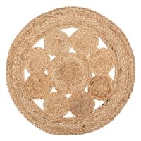 Ronde placemat jute naturel 38 cm - thumbnail