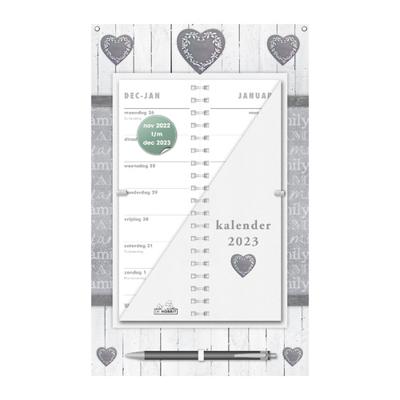 Omslagkalender Home wit 2023 - Spiraalgebonden (8719231166233)