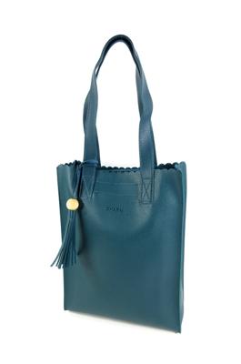 PU Convent Garden dames Hoog model shopper petrol