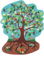 Scratch legpuzzel Vogelboom junior 60 cm groen 58 stukjes