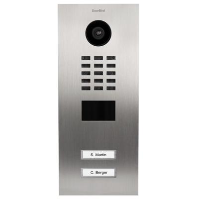 DoorBird D2102V Buitenunit voor Video-deurintercom via WiFi LAN RVS V2A (geborsteld)