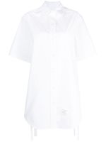 Thom Browne robe-chemise courte en popeline - Blanc - thumbnail