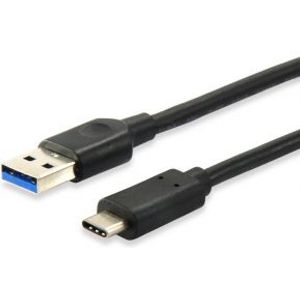 Equip 12834107 USB-kabel 1 m USB 3.2 Gen 2 (3.1 Gen 2) USB A USB C Zwart