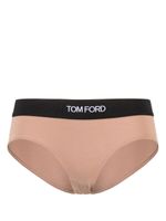 TOM FORD slip à bande logo - Tons neutres