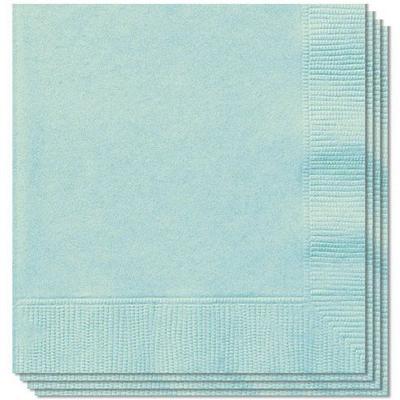 Unique Party 99222 papieren servetten Papier Muntkleur 20 stuk(s)