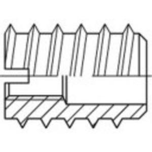 TOOLCRAFT TO-5454561 Inschroefmoer M6 DIN 7965 Messing 100 stuk(s)