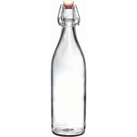 Limonadefles/waterfles transparant 1 liter rond   -