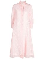 SHIATZY CHEN manteau en dentelle à design plissé - Rose