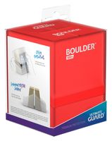 Ultimate Guard Boulder Deck Case 100+ Standard Size Ruby - thumbnail