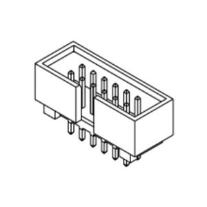 Molex 702463402 Male header, inbouw (standaard) Inhoud: 1 stuk(s) Tray