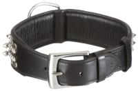 Nobby Leren halsband Delgado, 55 cm, Zwart