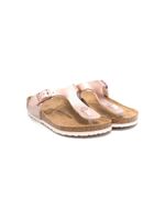 Birkenstock Kids sandales Gizeh 30 mm à fini métallisé - Rose