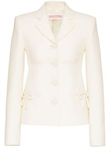 Valentino Garavani blazer à détails de nœuds - Blanc