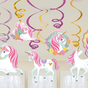 12 Swirls decoratie Magical Unicorn