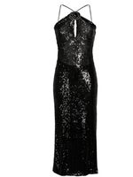 The New Arrivals Ilkyaz Ozel robe mi-longue à sequins - Noir