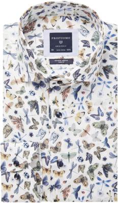 Profuomo Originale Overhemd Cutaway Insecten Print Slim Fit Profuomo Originale Overhemd Cutaway Insecten Print Slim Fit
