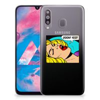 Samsung Galaxy M30 Silicone Back Cover Popart Oh Yes