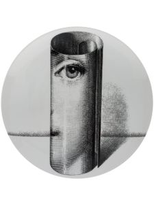 Fornasetti assiette imprimée - Blanc