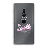 Sparkle quote: Sony Xperia XZ2 Transparant Hoesje