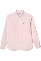 Lacoste Regular Fit Overhemd roze, Effen - thumbnail