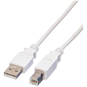 VALUE USB 2.0 Kabel, type A-B, Type A-B, wit, 4,5 m