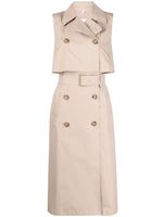 Burberry robe-trench à design sans manches - Tons neutres