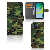 Motorola Moto E13 4G Telefoon Hoesje Army Dark