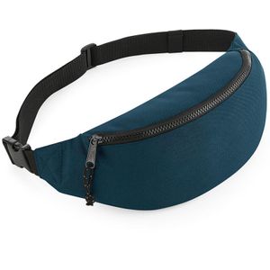 Heuptas/fanny pack petrol blauw met verstelbare band   -