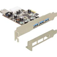 Delock PCI Express kaart (3X extern, 1x intern USB 3.0)