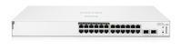 Aruba Instant On 1830 24-Port Gb Smart-Managed Layer 2-switch met PoE | 24x 1G | 2X SFP | 12x CL4 PoE (195 W) | Zonder ventilator | EU-kabel (JL813A#ABB)