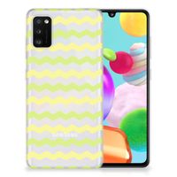 Samsung Galaxy A41 TPU bumper Waves Yellow - thumbnail