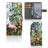 Telefoonhoesje met Pasjes voor Nokia X30 Jungle - thumbnail