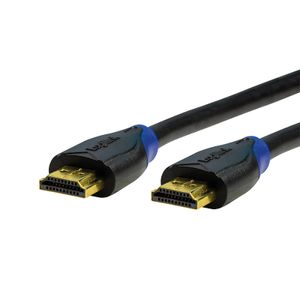 LogiLink CH0065 HDMI-kabel HDMI Aansluitkabel HDMI-A-stekker, HDMI-A-stekker 7.50 m Zwart 4K UHD, Audio Return Channel (ARC), Vergulde steekcontacten