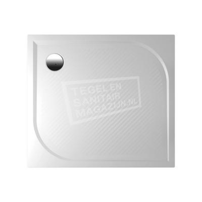 Riho Kolping (100x90x3 cm) Douchebak Rechthoek Mineraalmarmer Opbouw met Anti Slip