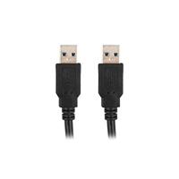 Lanberg USB 3.0-kabel, mannelijk/mannelijk, 1,8 m, zwart