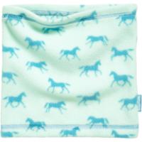 Playshoes fleece ronde sjaal turquoise paardjes Maat - thumbnail