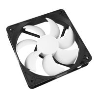 Cooltek Silent Fan 120 PWM PC-ventilator Zwart, Wit (b x h x d) 120 x 120 x 25 mm - thumbnail