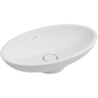 Villeroy & Boch Loop en Friends opzetwastafel met plug met keramische afdekking 58.5x38cm zonder overloop ceramic+ wit 515101R1