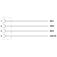 Phoenix Contact 1408845 Sensor/actuator aansluitkabel Aantal polen: 4 5.00 m 1 stuk(s) - thumbnail