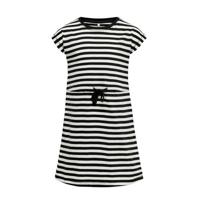 KIDS ONLY gestreepte A-lijn jurk KONMAY van biologisch katoen wit/zwart