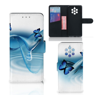 Nokia 9 PureView Telefoonhoesje met Pasjes Vlinders Nokia 9 PureView Telefoonhoesje met Pasjes Vlinders