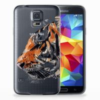 Hoesje maken Samsung Galaxy S5 Watercolor Tiger