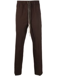 Rick Owens slim-cut drawstring-waistband trousers - Marron